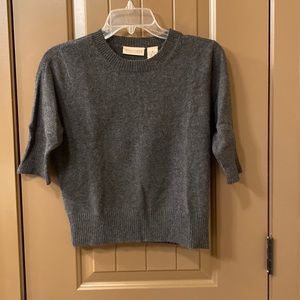 Apostrophe cashmere sweater